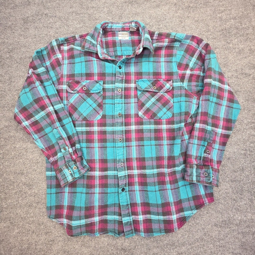 Five Brothers Tallman Flannel Shirt Men's XL Tall Multi Heavy Pockets